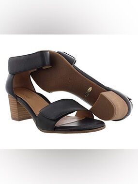 Vionic Solana Black Calf Sandal, Size 8.5